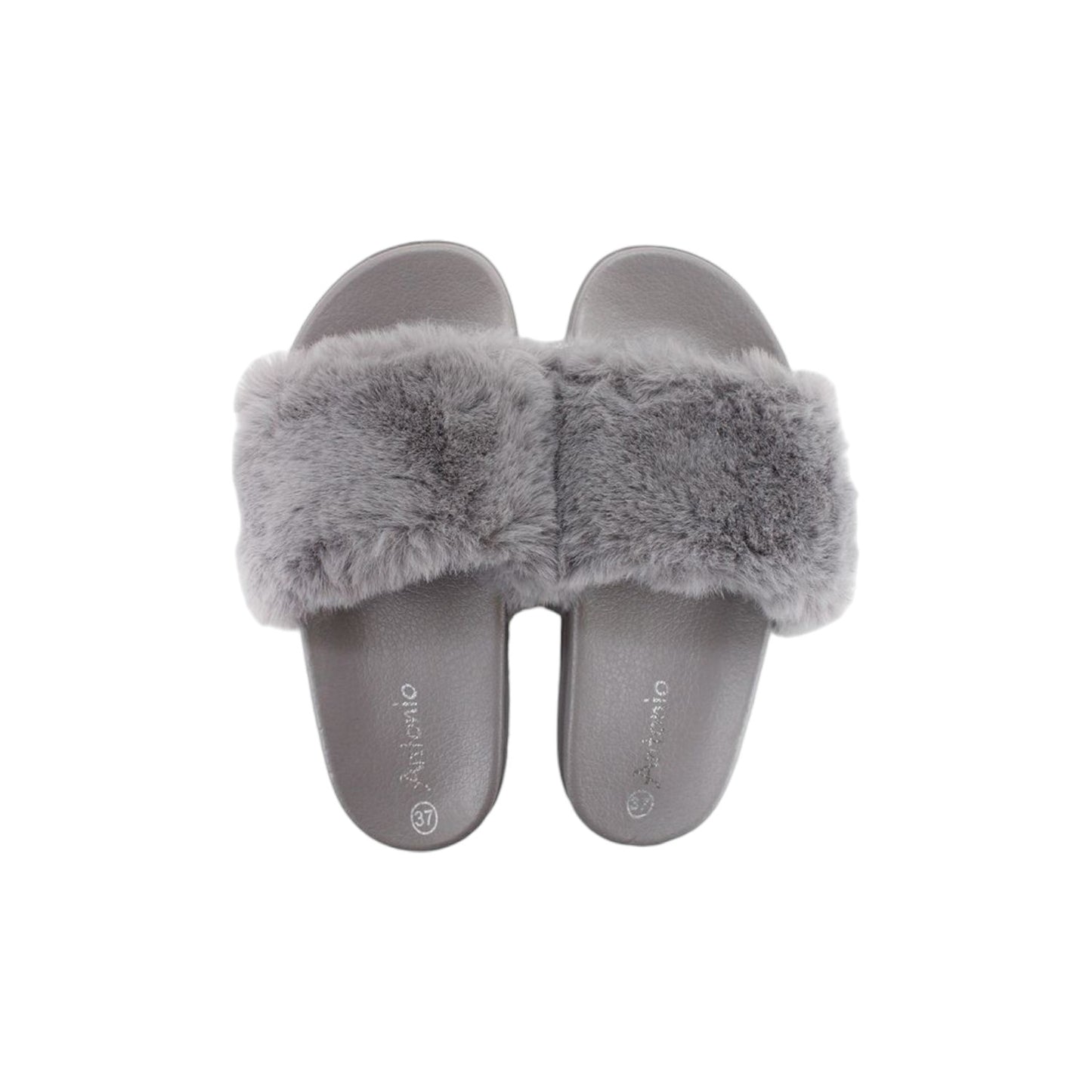 Damen Hausschuhe mit Fell » Damenschuhe mit Kunstfell » Badeschuhe » Sommer Badelatschen » Schlappen & Garten Schuhe » Pantoffeln mit Kunstpelz