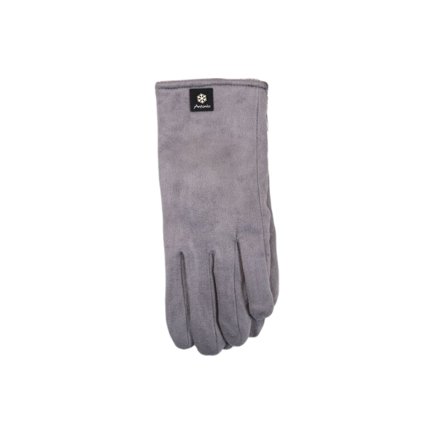 Gefütterte Winter Damen Handschuhe » Winterhandschuhe Suede mit Teddy Innenfutter » Fingerhandschuhe mit Touchfunktion