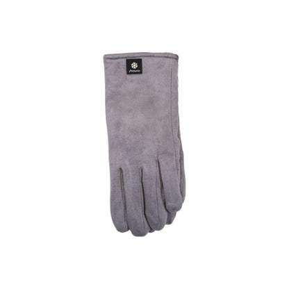 Gefütterte Winter Damen Handschuhe » Winterhandschuhe Suede mit Teddy Innenfutter » Fingerhandschuhe mit Touchfunktion