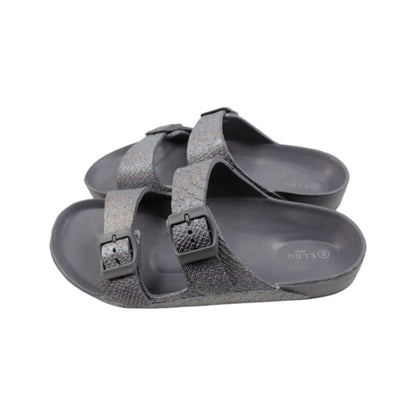 Damen Hausschuhe mit Schnallen » Badelatschen » Glitzer Badeschuhe » günstige Sandalen & Slipper