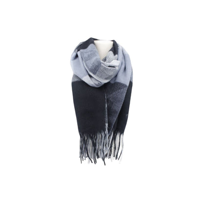 Winter Damen Schal » Cashmera Soft » Winterschal Karo Muster » Damenschal » Fransenschal 180 x 65 cm