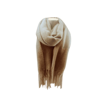 Winter Damen Schal » Winterschal Cashmera Soft Lurex » Fransenschal 180 x 60 cm » warmer Damenschal mit Fransen & feinen Glitzerfäden