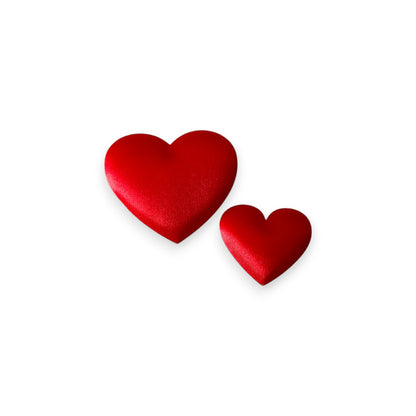 Deko Herzkissen » ca. 200g kleine Stoffherzen » romantische Bettdekoration » rotes Herzkonfetti für Hochzeiten, Valentinstag & Muttertag
