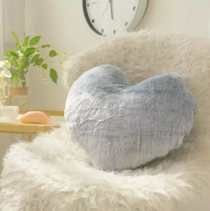 Herzkissen » Kuschelkissen 45 x 45 cm » weiches Herz Kissen » Dekokiss – VewoTex