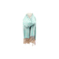 Damen Winter Schal » Winterschal 175 x 70 cm » Fransenschal mit Paisleymuster » Blumen Muster » seidig weich