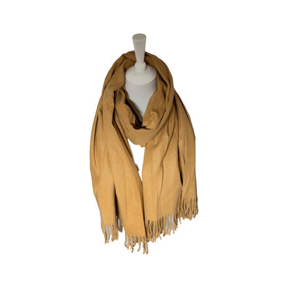 Winter Damen Fransenschal » XL Damenschal » weiches Cashmera » Winterschal 180x68cm