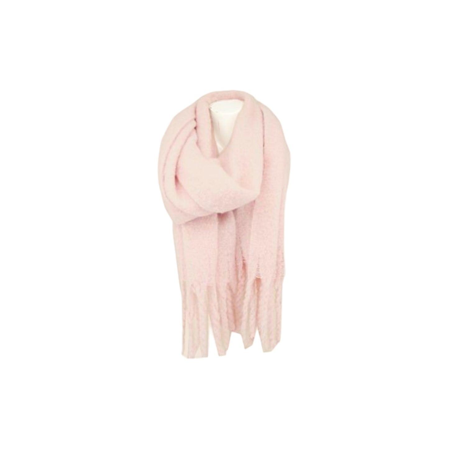 Winter Damen Schal » Winterschal Dread Style » Winterfarben » Fransenschal 187 x 50 cm » warmer Damenschal mit dicken Fransen » Hohes Volumen