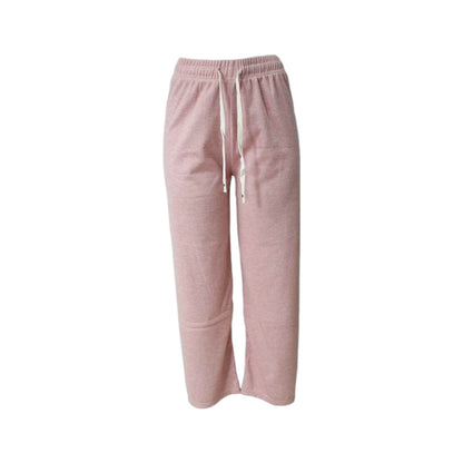 Damen Jogginghose mit Streifen » Gerippte Damenhose » weiche, bequeme Freizeithose » Damen Sommerhose & Stoffhose » für Freizeit, Sport & Alltag