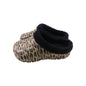 Damen Clogs Leo mit Teddy Kunstfell » günstige Damenschuhe » gefütterte Clogs mit Leoparden-Muster » Winter & Herbst Garten Schuhe