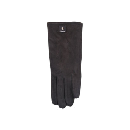 Gefütterte Winter Damen Handschuhe » Winterhandschuhe Suede mit Teddy Innenfutter » Fingerhandschuhe mit Touchfunktion