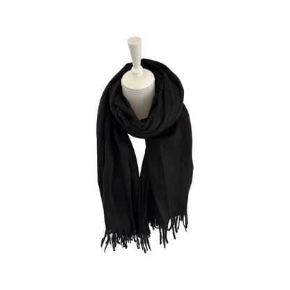 Winter Damen Fransenschal » XL Damenschal » weiches Cashmera » Winterschal 180x68cm