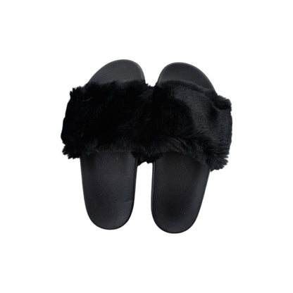 Damen Hausschuhe mit Fell » Damenschuhe mit Kunstfell » Badeschuhe » Sommer Badelatschen » Schlappen & Garten Schuhe » Pantoffeln mit Kunstpelz