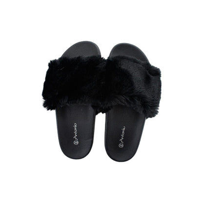 Damen Hausschuhe mit Fell » Damenschuhe mit Kunstfell » Badeschuhe » Sommer Badelatschen » Schlappen & Garten Schuhe » Pantoffeln mit Kunstpelz