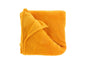 Teddy-Decke 150 x 200 cm » Kuscheldecke "Torvah" » Wohndecke strahlend gelb / mango » Couchdecke Teddy Fleece