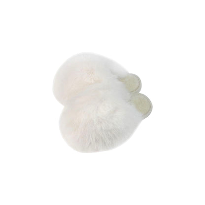 Fluffy Damen Hausschuhe mit Fell » Damenschuhe mit Kunstfell » Flauschige Schlappen » warme Pantoffeln mit Kunstpelz